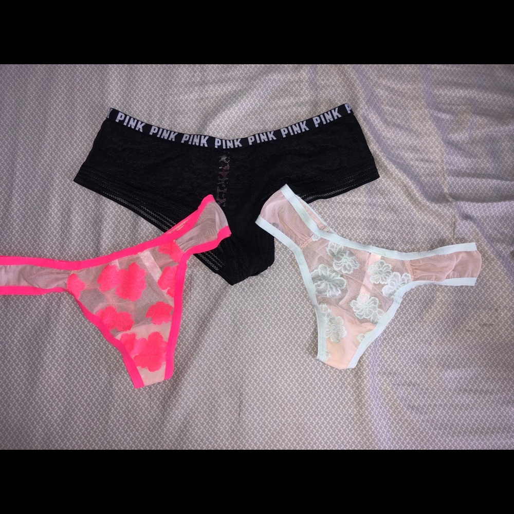 3 pairs of Victoria Secret PINK underwear
